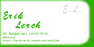 erik lerch business card